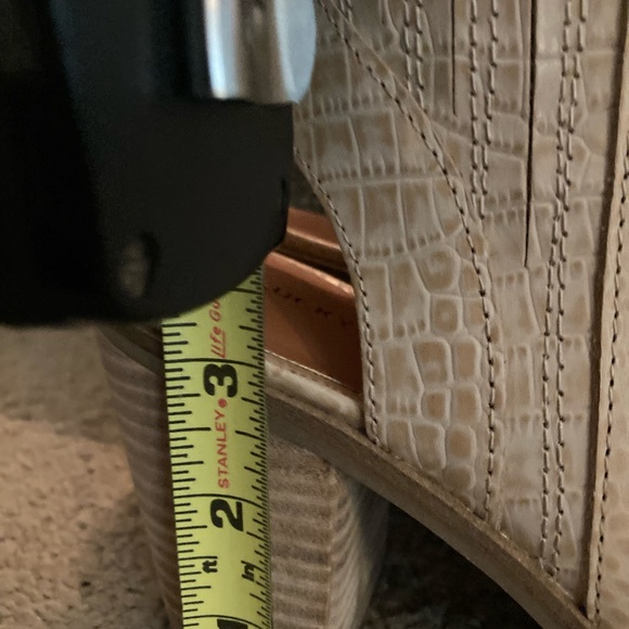 NWOB Lucky Brand Leather Boot Open Heel - Picture 6 of 8